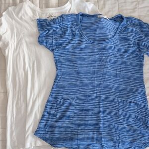 Blue and White T-Shirt Set